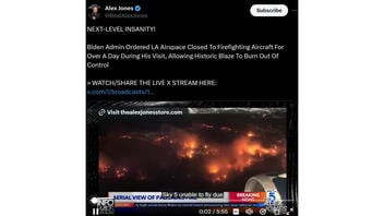 Fact Check: Biden Administration Did NOT Order LA Airspace 'Closed To Firefighting Aircraft For Over A Day' -- Temporary Flight Restrictions Are Normal With Air Force One 