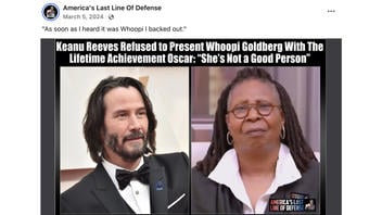 Fact Check: Keanu Reeves Did NOT Refuse To Present Award To Whoopi Goldberg -- Did NOT Say 'She's Not A Good Person' 