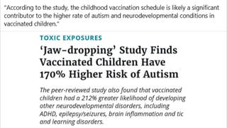 Fact Check: Study Claiming 170% Higher Autism Risk In Vaccinated Kids Is NOT Credible