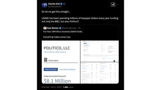 Fact Check: USAID Did NOT Spend Over $8 Million On Politico, LLC