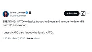 Fact Check: NO Evidence NATO Sending Troops To Greenland To Defend It From US