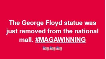 Fact Check: George Floyd Statue Was NOT Removed From National Mall In DC -- It's In New Jersey