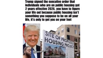 Fact Check: NO Evidence Trump Signed Executive Order Setting Two-Year Deadline For Residents To Leave Public Housing As Of February 12, 2025