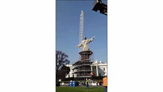 Fact Check: AI Generated Videos Of 200-Foot Jesus Statue Being Placed On White House Lawn Contain Visible Mistakes