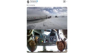 Fact Check: Photo Of Upside-Down Pilots Is Inverted News Photo From 16 Years Ago