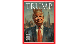 Fact Check: AI Image Of President Trump Wearing Crown On Magazine Cover Was Posted By Official White House Account