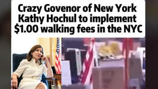 Fact Check: NO Announcement Of $1 NYC Walking Tax Or Fee From Gov. Kathy Hochul -- Just Error-Filled Videos