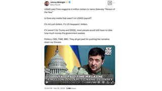 Fact Check: New York Post Did NOT Report USAID Paid TIME Magazine $4 Million To Name Zelenskyy 'Person Of The Year'