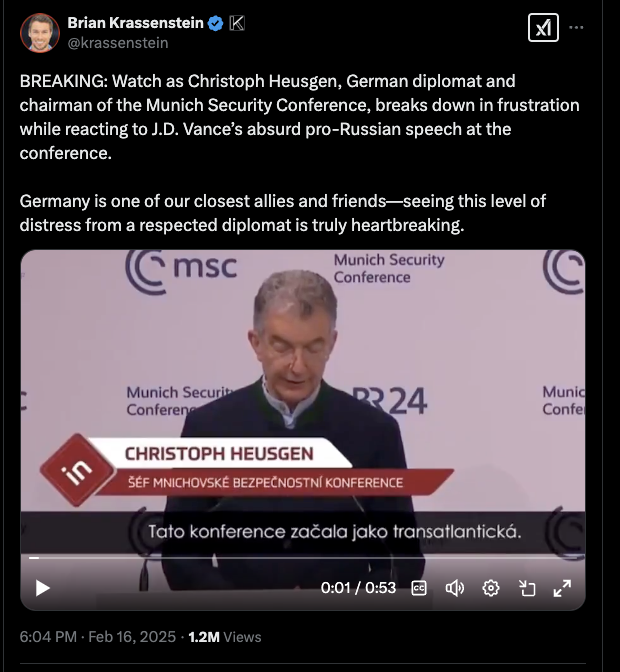 Fact Check Clip Does NOT Prove Munich Security Conference Chairman