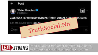 Fact Check: Ukraine Did NOT Block Truth Social