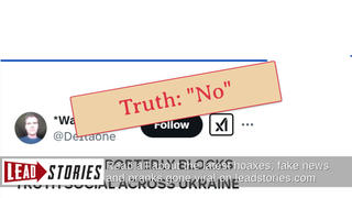 Fact Check: Ukraine Did NOT Block Truth Social