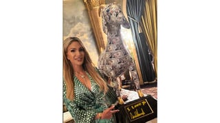 Fact Check: Picture Of Goat Statue Covered In Fake Trump Banknotes At Mar-A-Lago Appears To Be Real -- Art Project