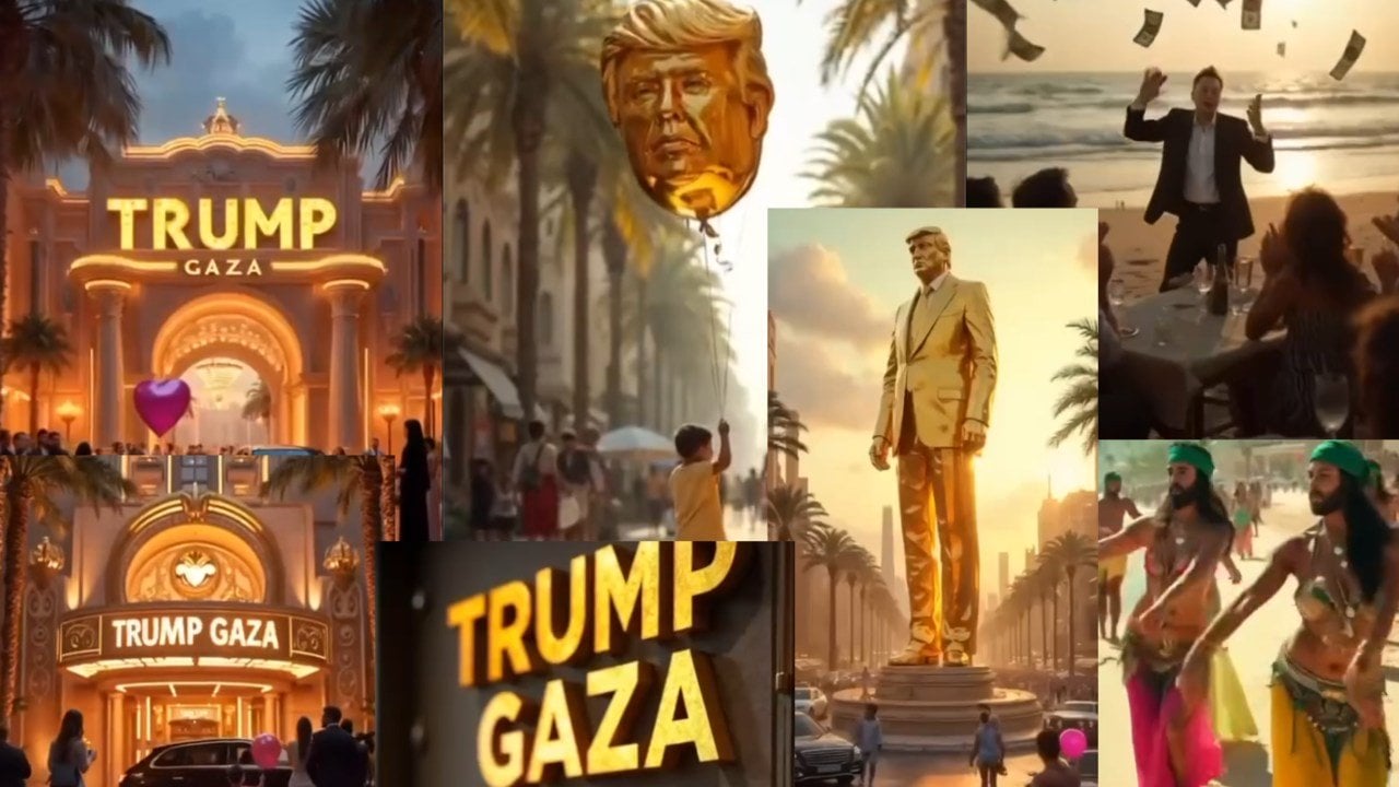 Fact Check: AI 'Trump Gaza' Video Published On Donald Trump's Official Social Media Features Golden Trump Statue, Bearded Belly Dancers 