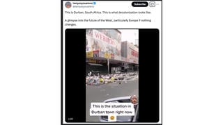 Fact Check: Video Does NOT Show Durban, South Africa In March 2025 -- It Was Shot In 2021 After Protests