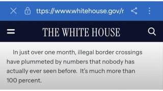 Fact Check: Trump Quote About Illegal Border Crossings Down 'More Than 100 Percent' WAS Published By White House