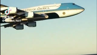 Fact Check: Mixed Reality Video Showing Air Force One Flying Past Aircraft Carrier Is NOT Real -- Digital Art Creation