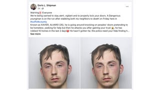 Fact Check: FAKE Alerts About 'XAVIER, ALVARO'  On The Run After Stabbings In The United States Use Mugshot Of A UK Jail Inmate 