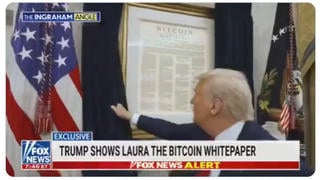 Fact Check: Edited Video Shows Bitcoin Whitepaper On Oval Office Wall -- Trump Actually Put Up Declaration Of Independence