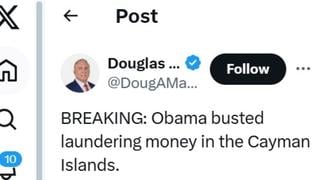 Fact Check: Obama Was NOT Caught 'Laundering Money In The Cayman Islands' In March 2025 -- 2014 Reports About USAID Program In Cuba Did NOT Allege It Enriched Former President