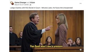 Fact Check: Videos Describe FAKE Courtroom Fights Between Fictional 'Judge Howard Gates' and Pam Bondi, Karoline Leavitt