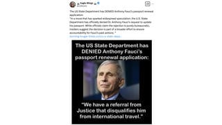 Fact Check: No Evidence State Department Denied Anthony Fauci a New Passport -- Claim Has Satire Origin