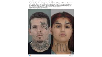 Fact Check: FAKE Facebook Warning Says 'Justin Scott' and 'Carla Howell' Are Fugitive Suspects In Death Of Baby 'Emily Darnell' -- Part Of Scam