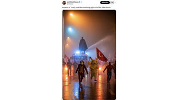 Fact Check: FAKE Photo Shows Turkey Protesters Dressed as Batman, Joker, Spiderman, Pikachu
