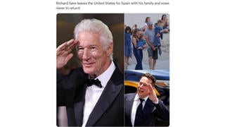 Fact Check: Richard Gere Announced Leaving The United States For Spain Well Before Trump's Election