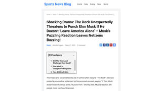 Fact Check:  NO EVIDENCE Dwayne 'The Rock Johnson' Promised On Social Media To 'Punch' Elon Musk If He 'Doesn't Leave America Alone' 