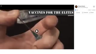 Fact Check: Video Demonstrates A Prop Syringe, NOT Vaccine Avoidance By 'The Elites'