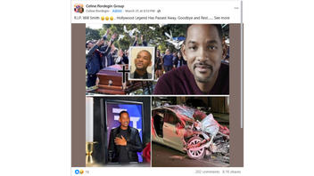 Fact Check: Hollywood Legend Will Smith Has NOT Passed Away -- Click Bait Post