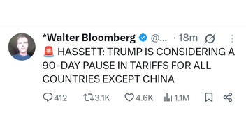 Fact Check: NO EVIDENCE Trump Was Prepared To Pause Tariffs On All But China -- White House Killed Rumor In Minutes