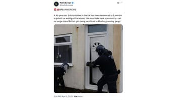Fact Check: Photo Does NOT Show Arrest Of '45-Year-Old British mother in the UK' Who Was Then Sentenced To Prison For A Facebook Post