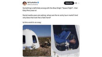 Fact Check: Photo of Fake Hand in Blue Origin Capsule Comes From 2017 Test Flight, NOT 2025 Mission