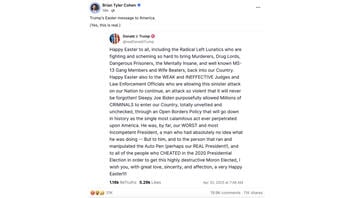 Fact Check: Donald Trump DID Post an Easter Message to 'Radical Left Lunatics', Judges, Biden in 2025