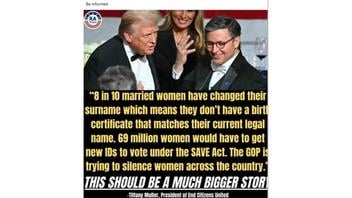 Fact Check: Will 69 Million Married American Women Need New ID To Vote If 'SAVE Act' Is Enacted? -- What We Know