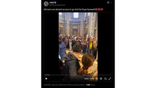 Fact Check: Video Does NOT Show Africans Were Denied Entry Into St. Peter's Basilica To View Pope's Body