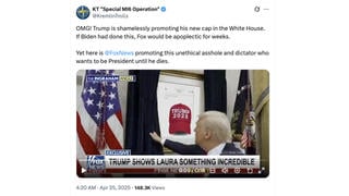 Fact Check:  Trump Did NOT Unveil 'Trump 2028' Hat Framed To Be Displayed In The Oval Office