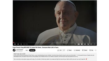 Fact Check: Videos About 'Pope Francis' Dog' Are NOT Authentic News Reports
