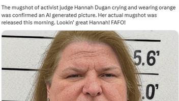 Fact Check: 'Mugshot' Of Milwaukee Judge Hannah Dugan In Grey Polo Shirt With Height Chart Background Is NOT Real