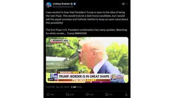 Fact Check: Lindsey Graham DID Post On X About Trump Being Open To The Possibility Of Becoming Pope -- Included 'Trump MMXXVIII' Slogan