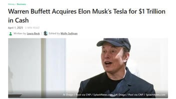 Fact Check: Warren Buffett DID NOT Acquire Elon Musk's Tesla for $1 Trillion in Cash -- April Fools Article