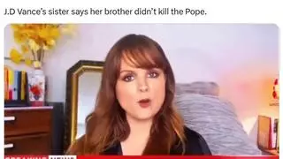 Fact Check: Video Does NOT Feature JD Vance's Sister Asking Internet To Stop Saying He Killed Pope Francis -- Comedian's Series