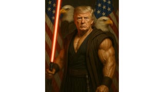 Fact Check: White House Posted AI Generated Image Of President Trump Wielding Lightsaber On May 4, 2025