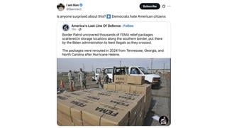 Fact Check: Border Patrol Did NOT Find FEMA Packages Intended for Hurricane Survivors Re-Routed to 'Feed Illegals'
