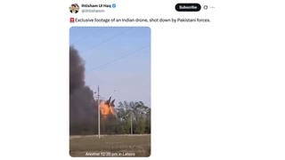 Fact Check: Video Does NOT Show Indian Drone Shot Down By Pakistan in May 2025