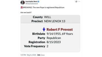 Fact Check: New Pope Leo XIV Is NOT 'Registered Republican' -- He Voted In Republican Primaries But Illinois Voters Needn't Declare Party Affiliation When Registering