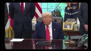 Fact Check: Video Does NOT Show President Trump Bringing Up Building 7 And Praising 9/11 Conspiracy Theorist Alex Jones -- Faked
