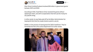 Fact Check: Ilhan Omar's 'Brother' 'Yosef Barron Omar' Did NOT Get $18 Million in Government Grants