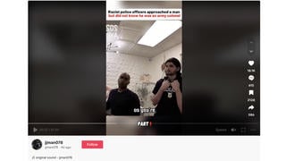 Fact Check: Video Does NOT Authentically Show Police Officers Approaching Black Army Colonel